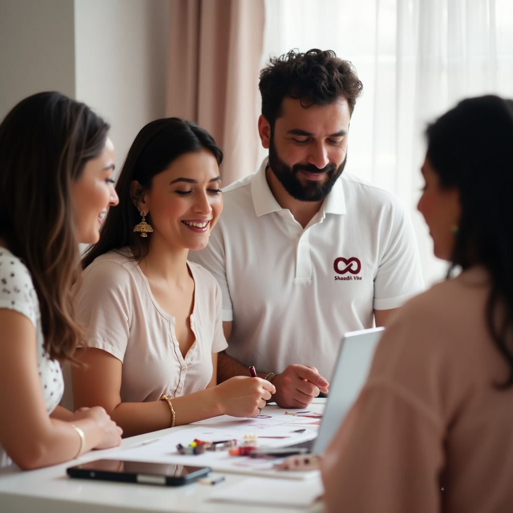 ShaadiVibe expert team assisting couples in vendor negotiations to get the best wedding deals and packages.